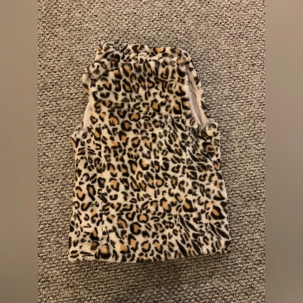 Leopard print fur vest - Picture 2 of 4